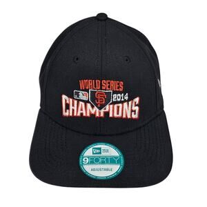 SAN FRANCISCO GIANTS 2014 WORLD SERIES CHAMPIONS HAT – NEW ERA 9FORTY – BLACK